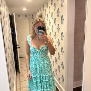 THESHIRT teal maxi dress SIZE L